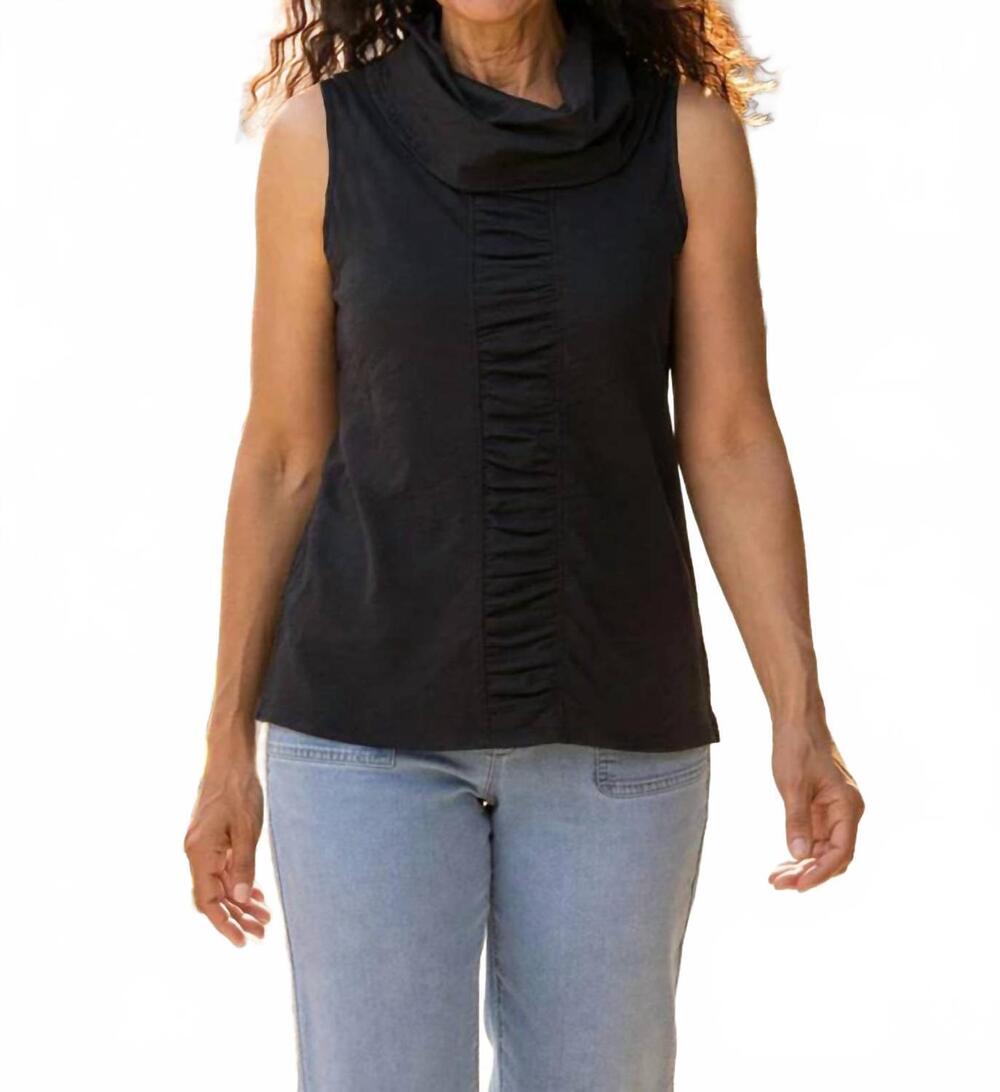 NEW HABITAT women's cotton tunic top in black